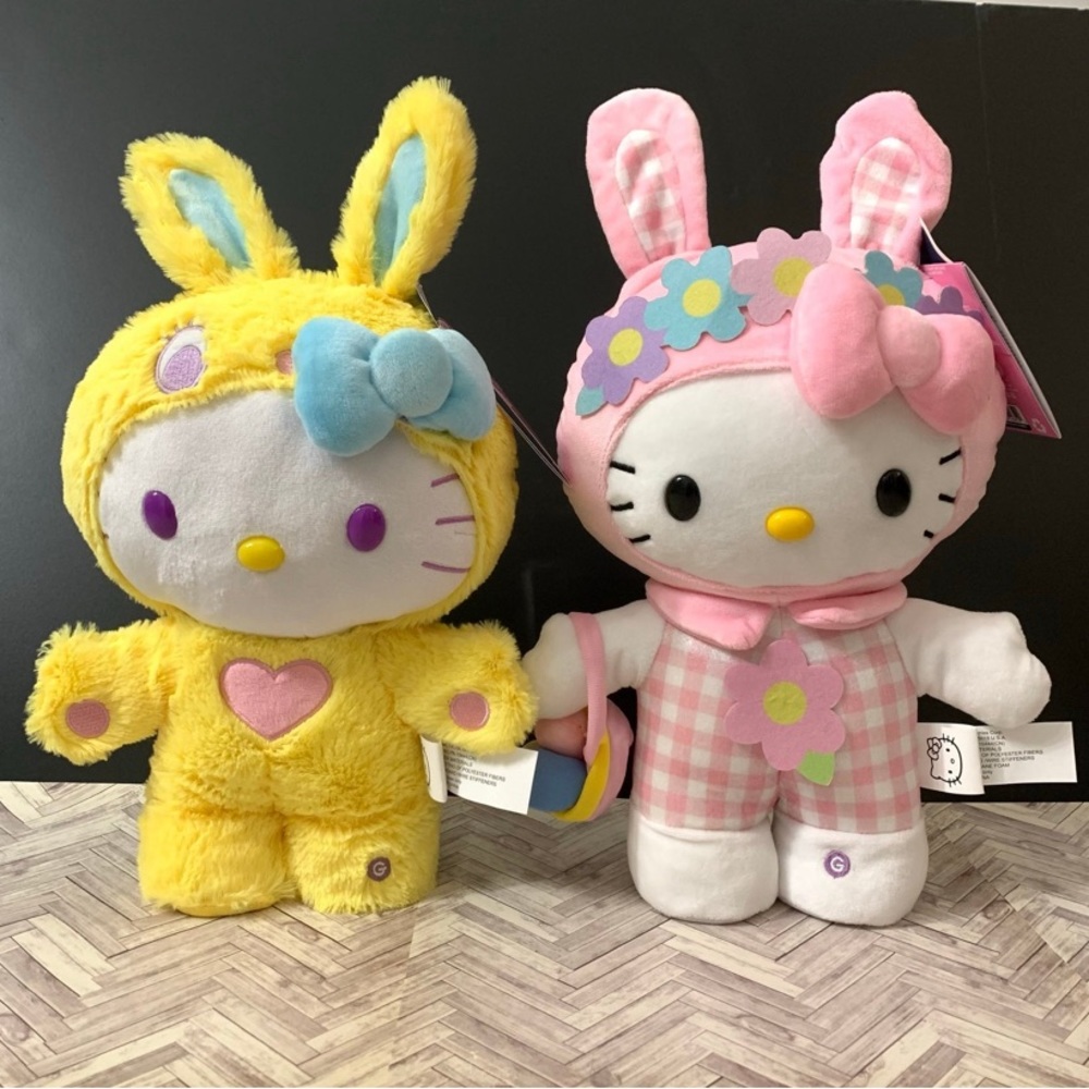 Hello kitty pink/yellow Easter side stepper